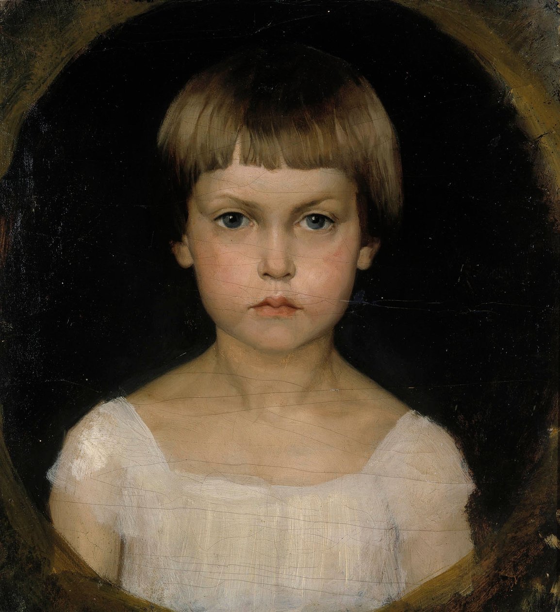 Portret van de zus van de kunstenaar, Berta Edelfelt door Albert Edelfelt