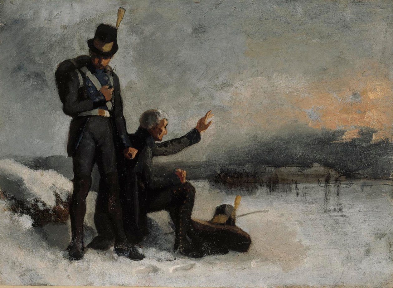 Scène uit de Finse Oorlog door Albert Edelfelt