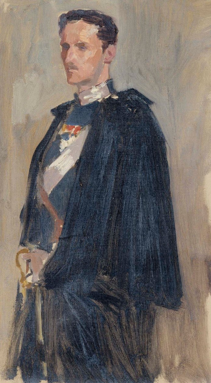 Schets voor het portret van prins Carl door Albert Edelfelt