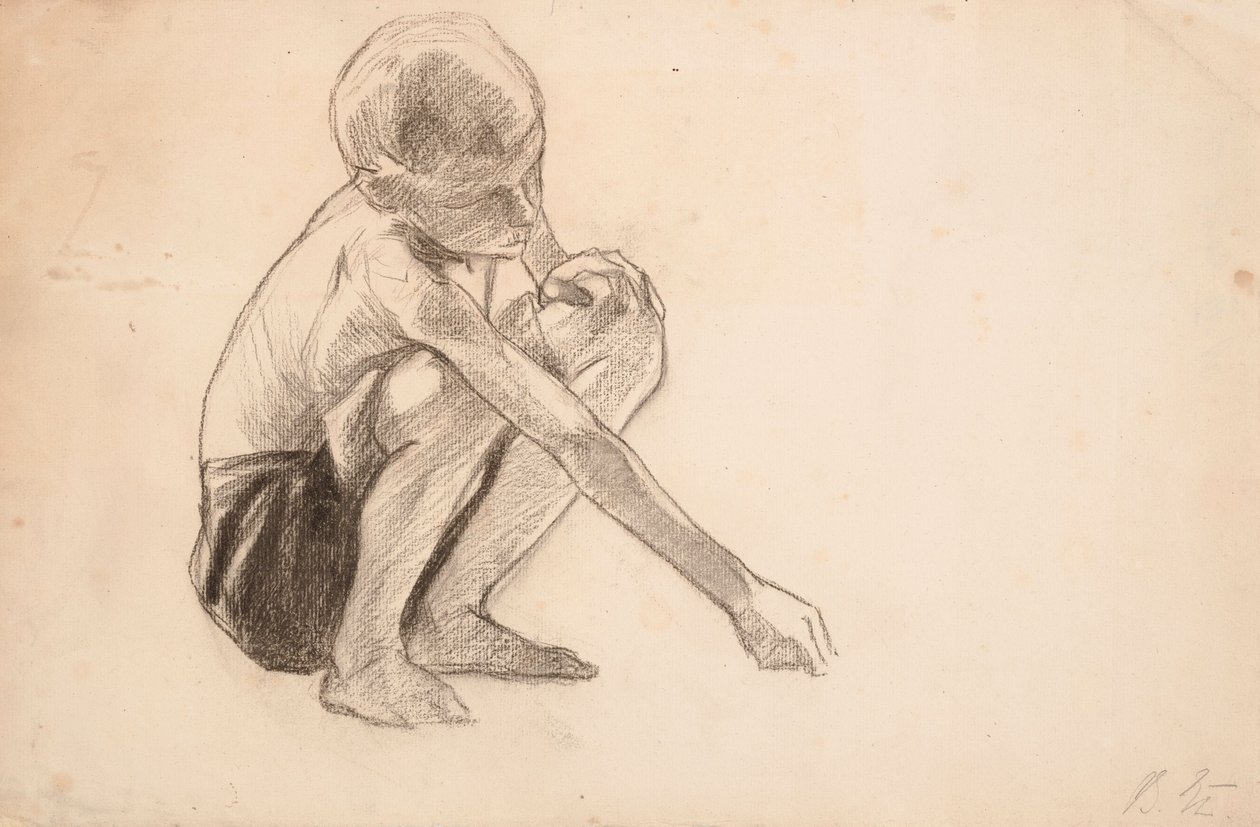 Studie naar jongens die aan de kust spelen door Albert Edelfelt