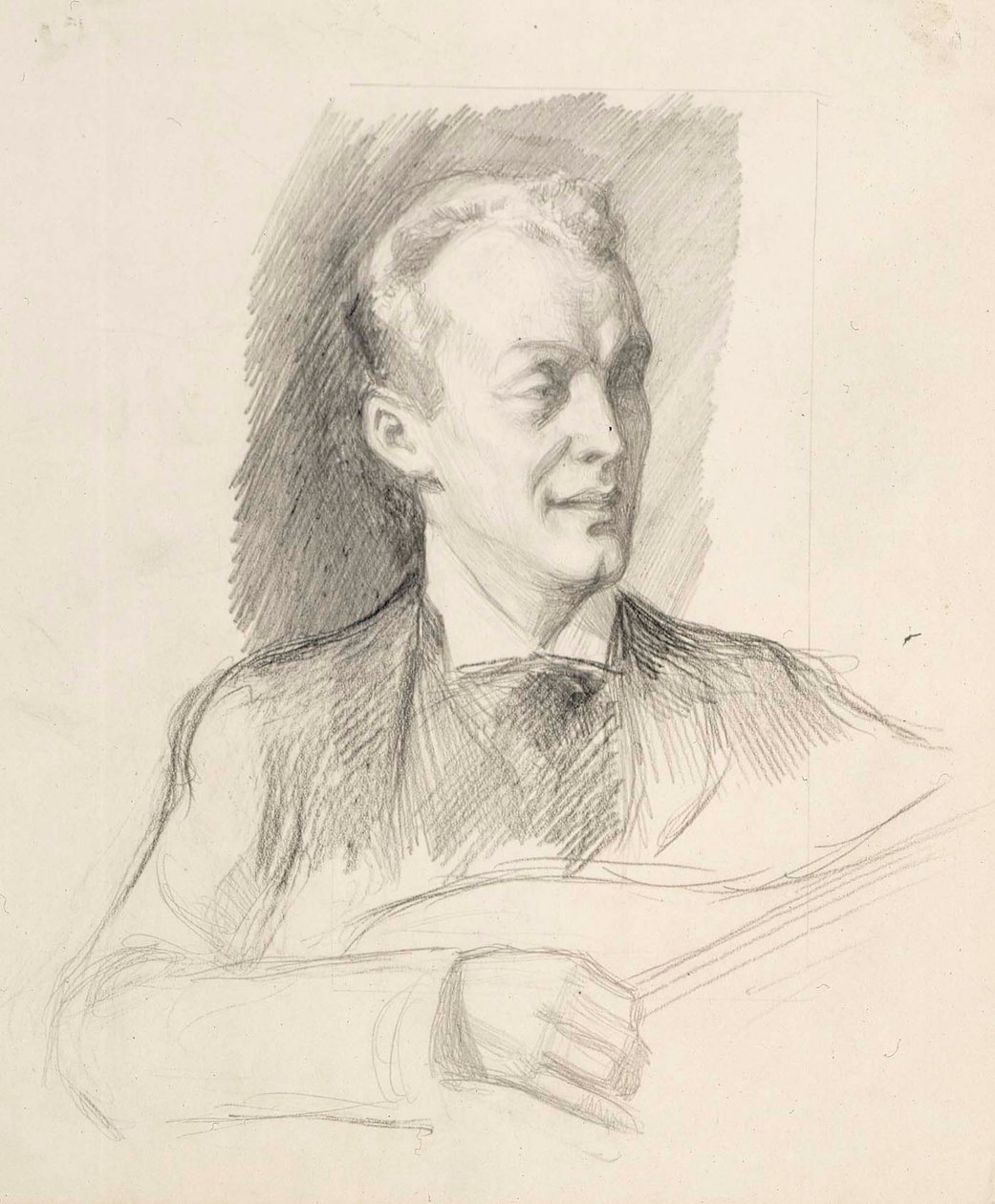 De kunstenaar Bruno Aspelin door Albert Edelfelt