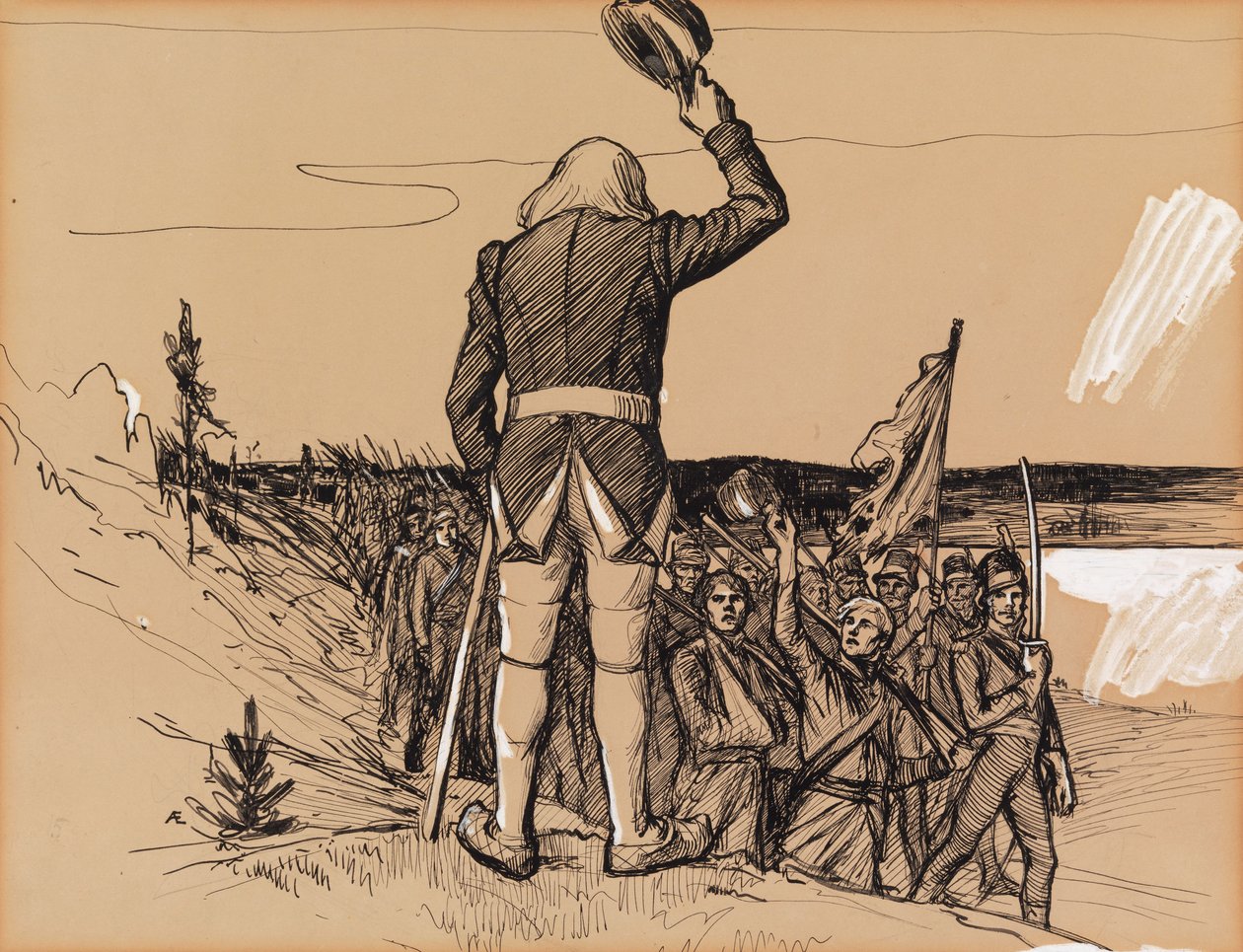 Zonder titel door Albert Edelfelt