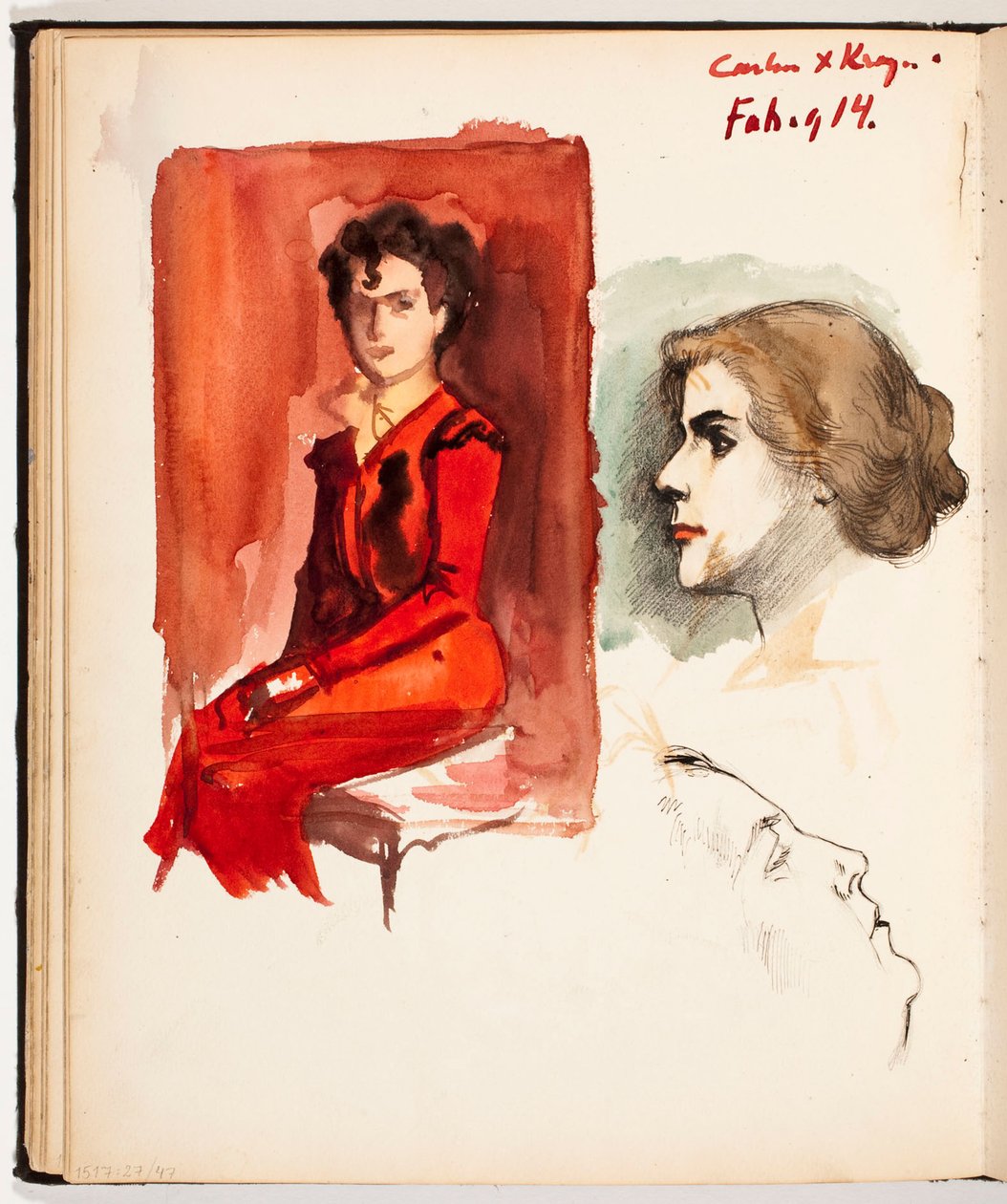 Zonder titel door Albert Edelfelt