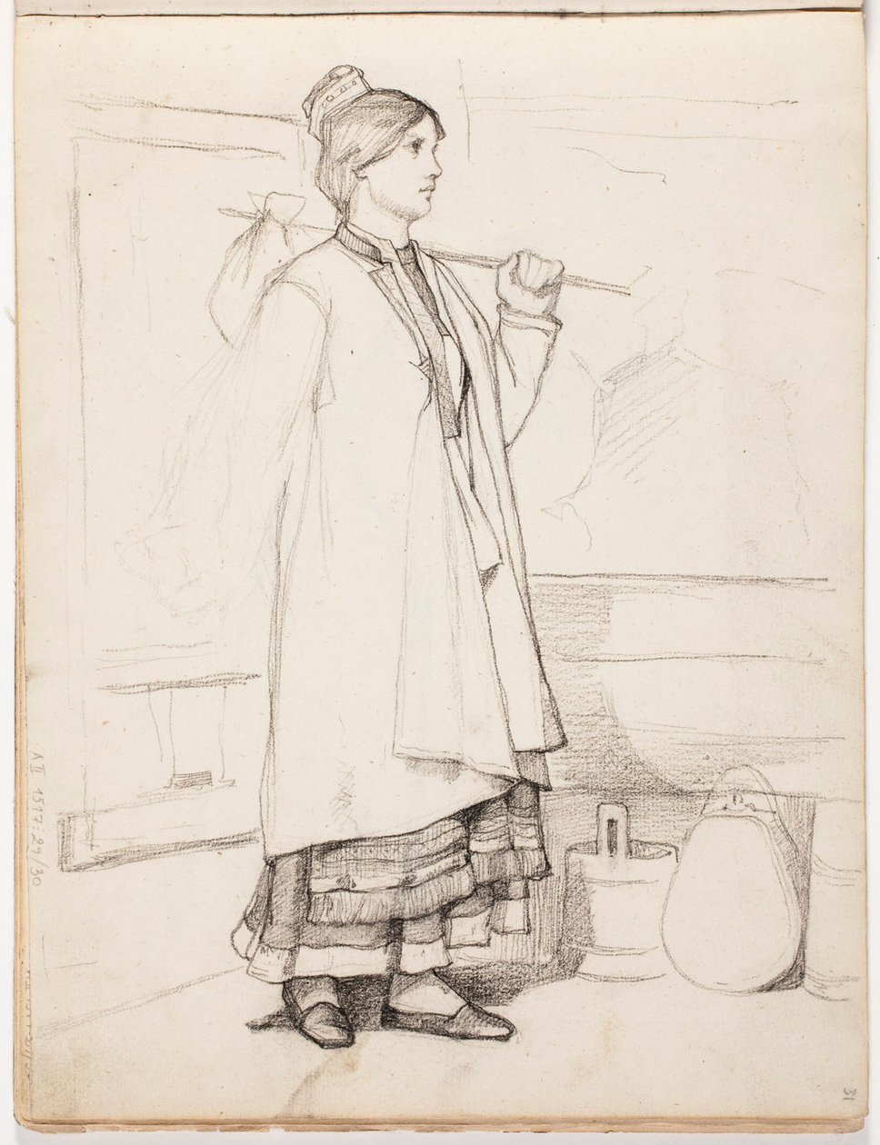 Zonder titel door Albert Edelfelt