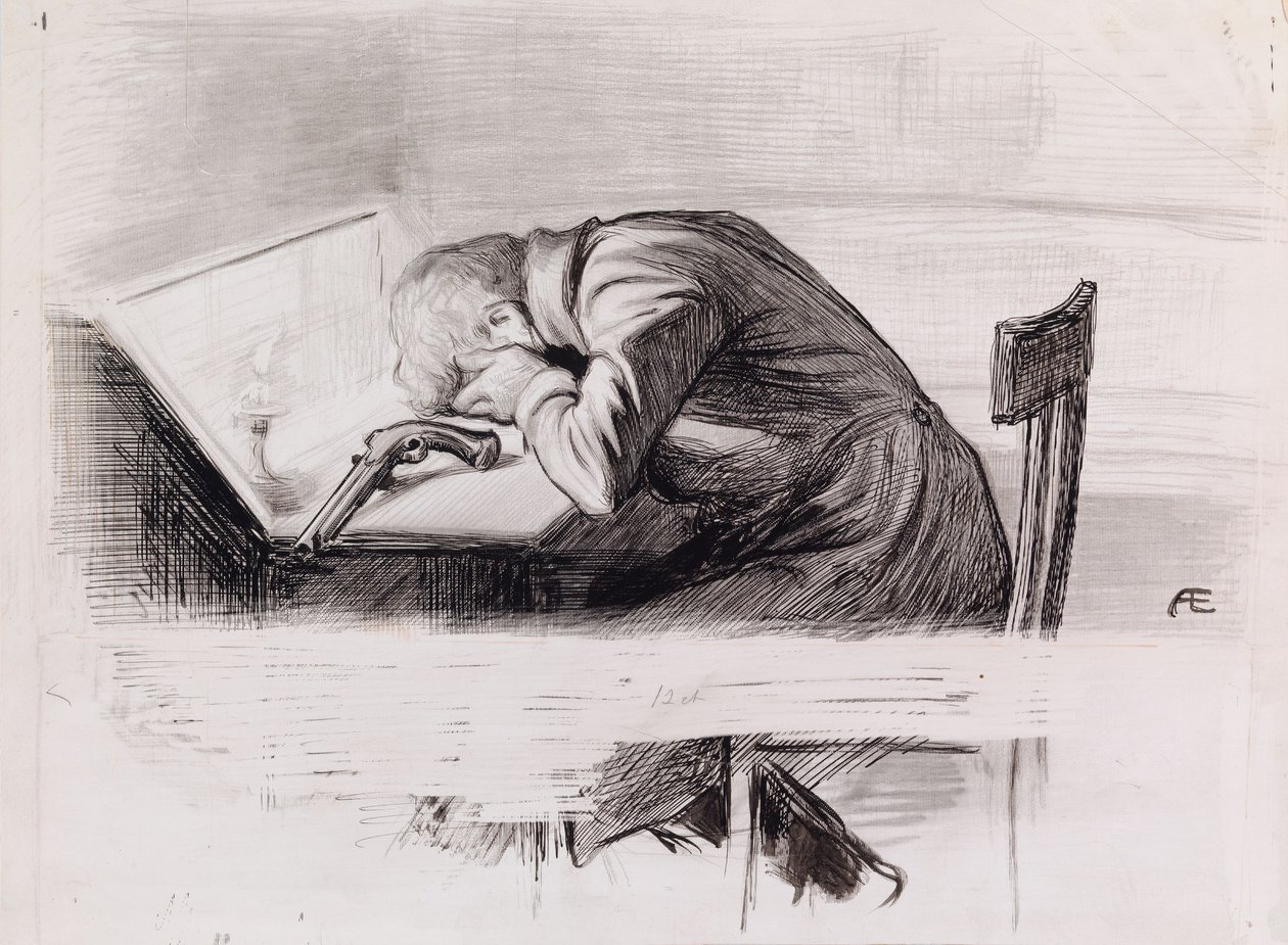 Zonder titel door Albert Edelfelt
