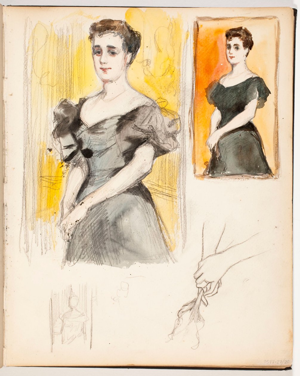 Zonder titel door Albert Edelfelt