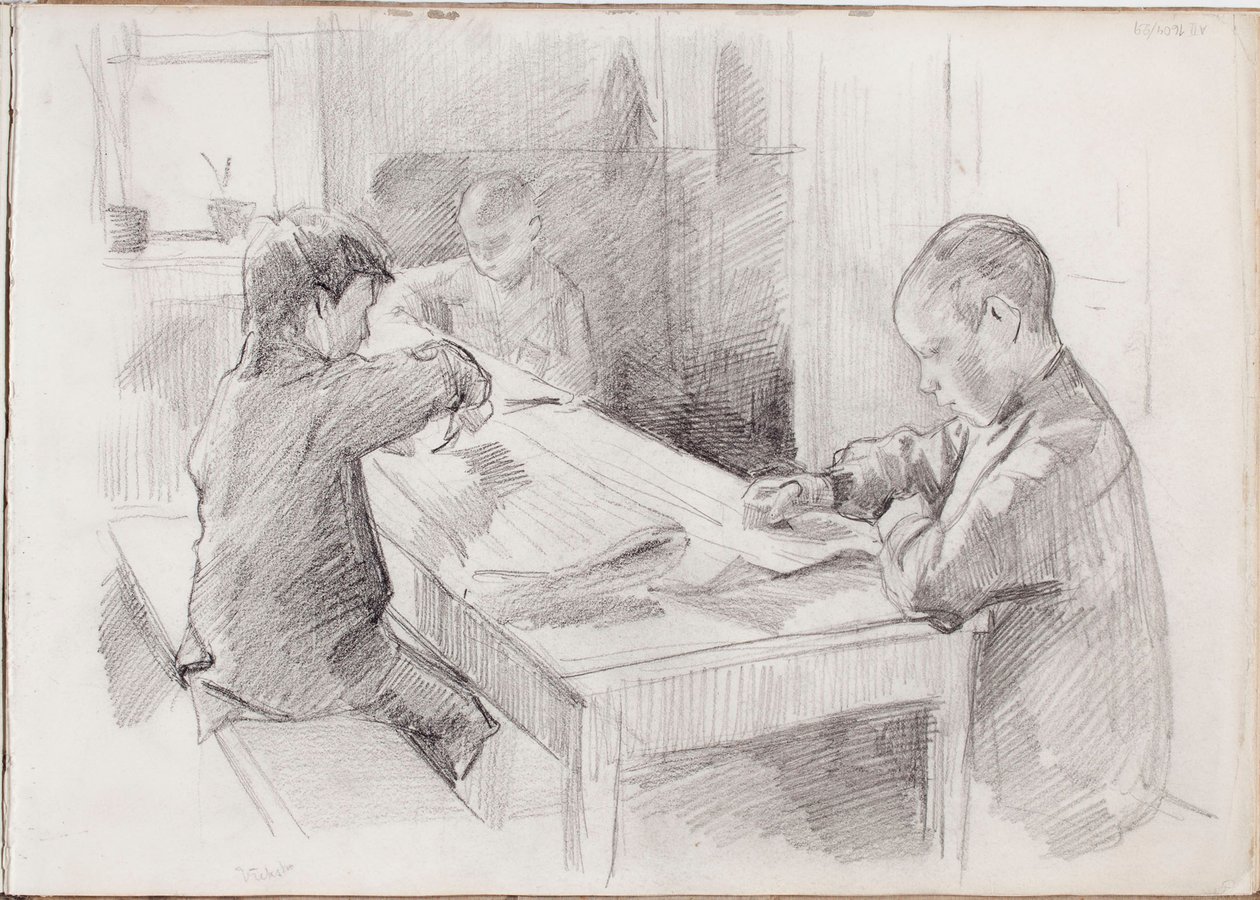 Zonder titel door Albert Edelfelt