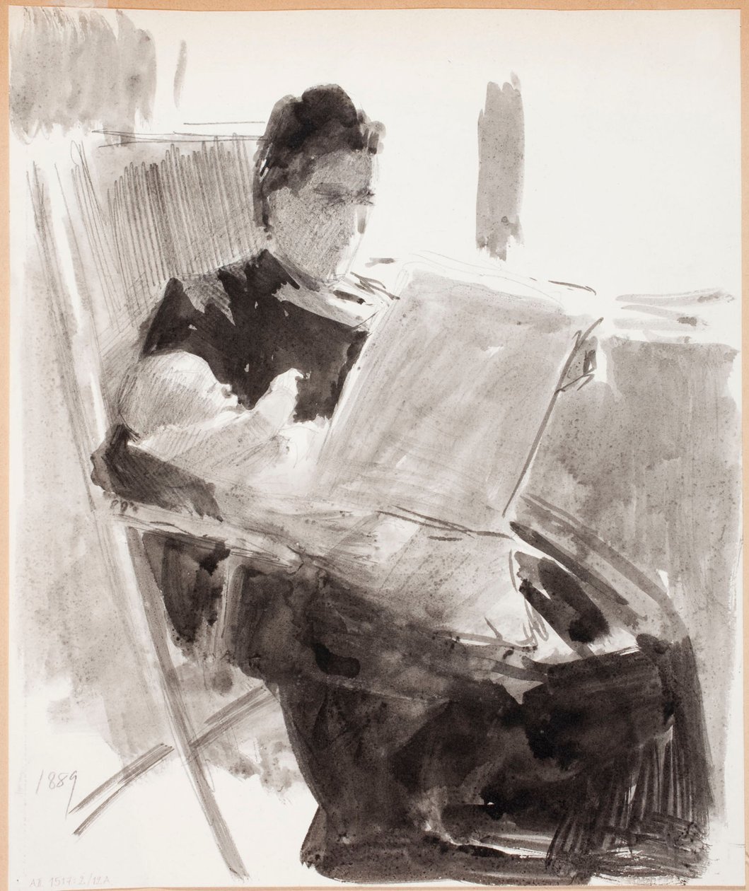 Zonder titel door Albert Edelfelt