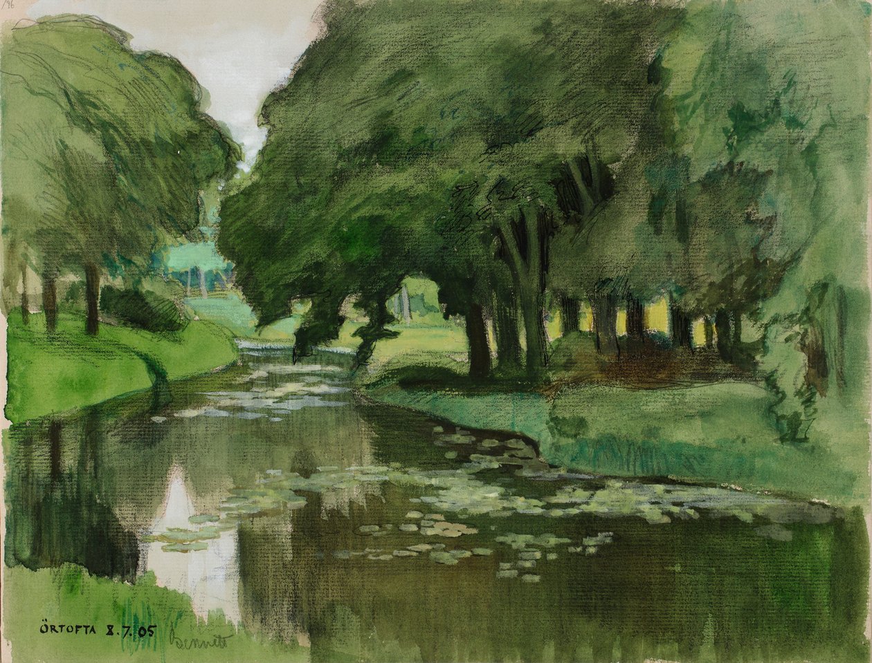 Zonder titel door Albert Edelfelt