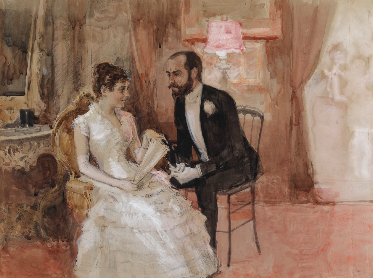 Zonder titel door Albert Edelfelt