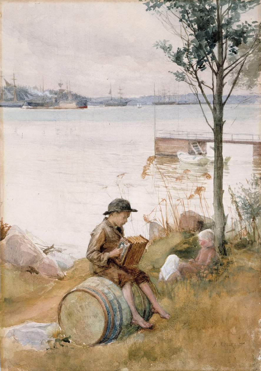 Zonder titel door Albert Edelfelt