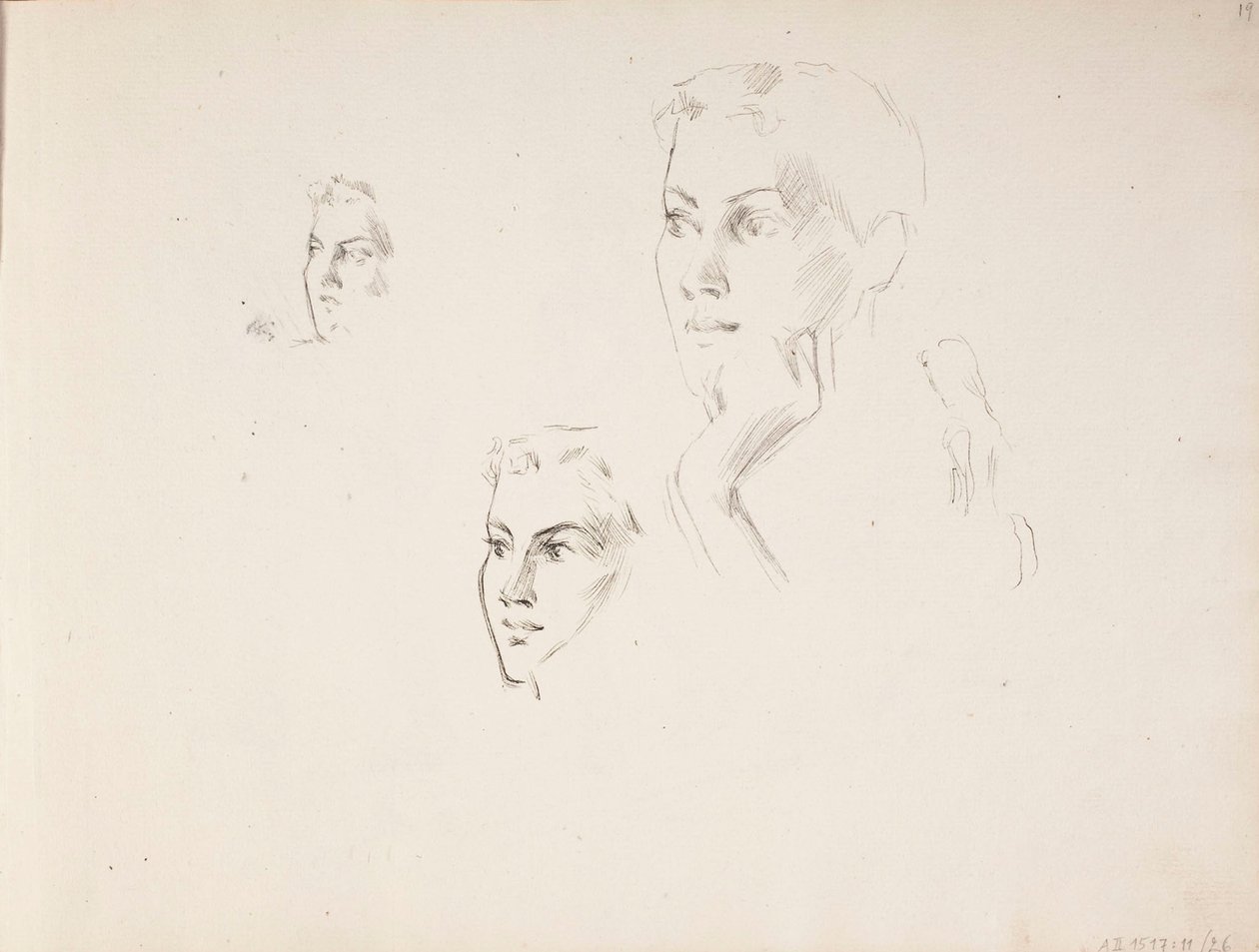 Zonder titel door Albert Edelfelt