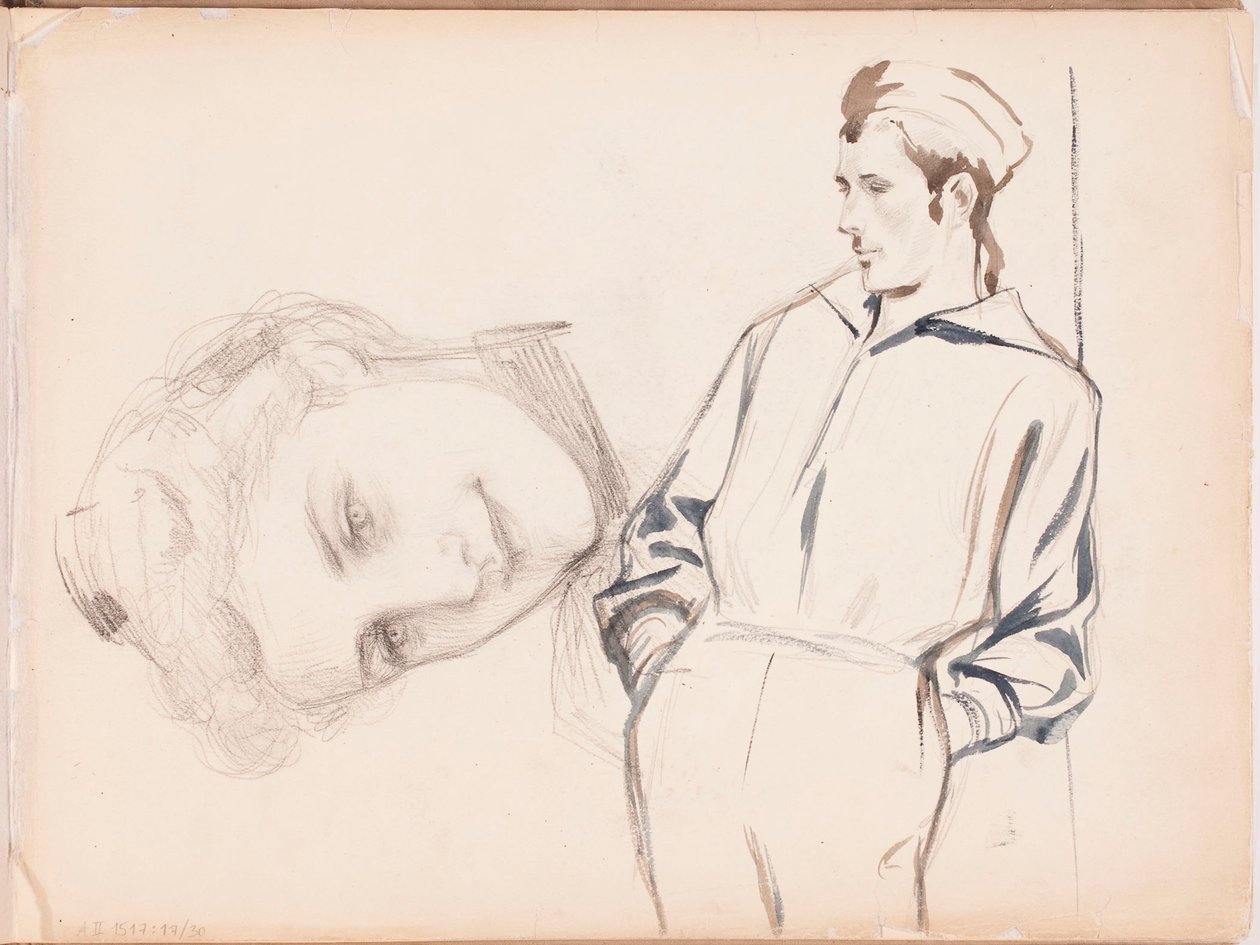 Zonder titel door Albert Edelfelt