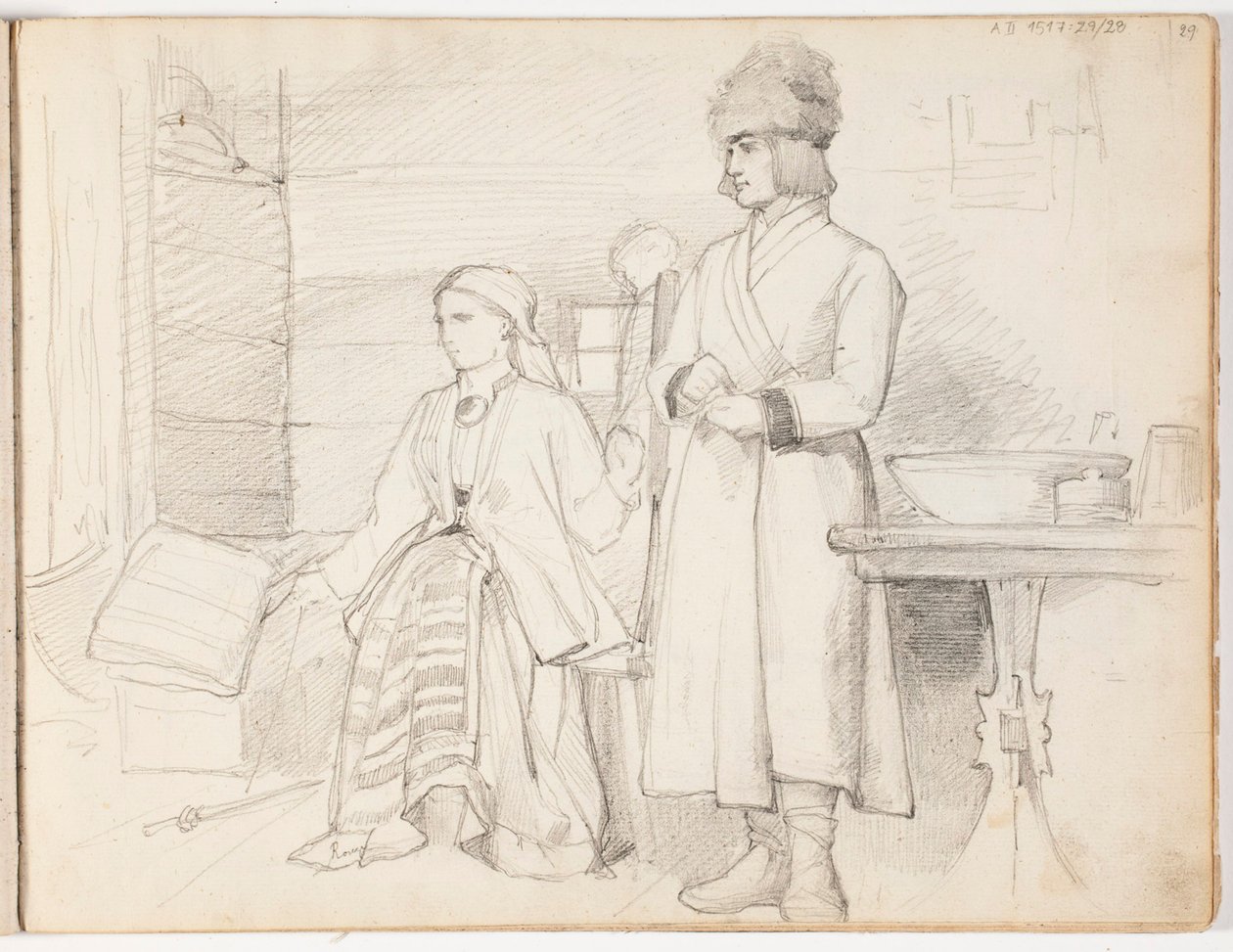 Zonder titel door Albert Edelfelt