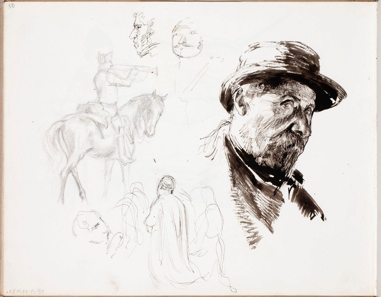 Zonder titel door Albert Edelfelt