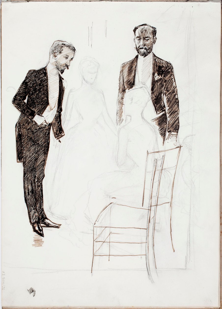 Zonder titel door Albert Edelfelt