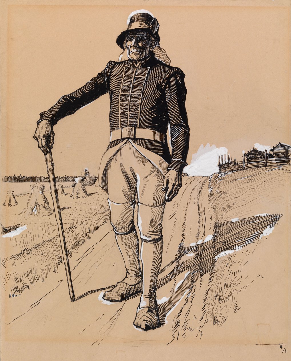 Zonder titel door Albert Edelfelt