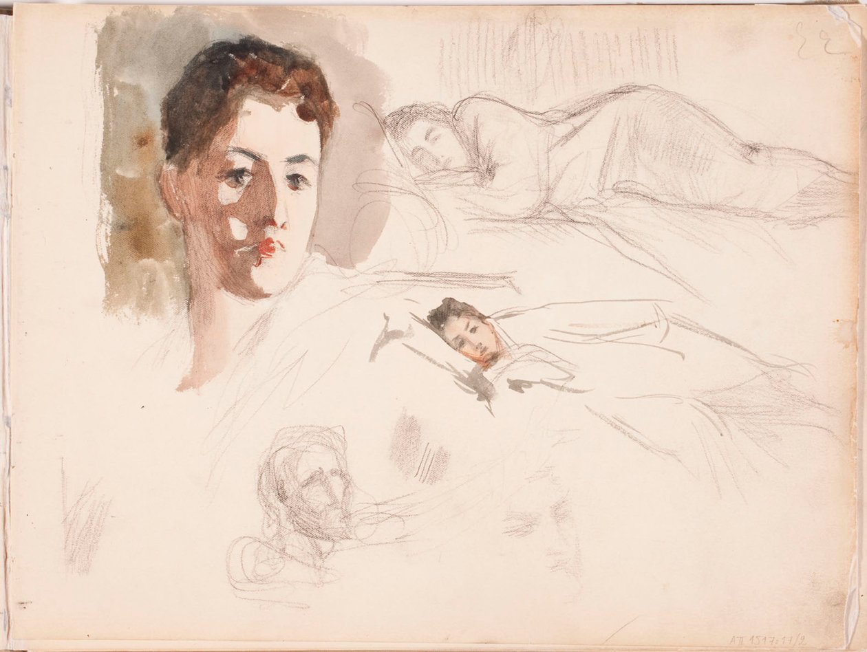 Zonder titel door Albert Edelfelt