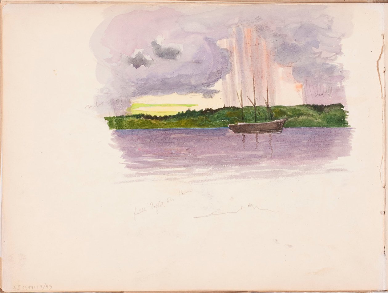 Zonder titel door Albert Edelfelt