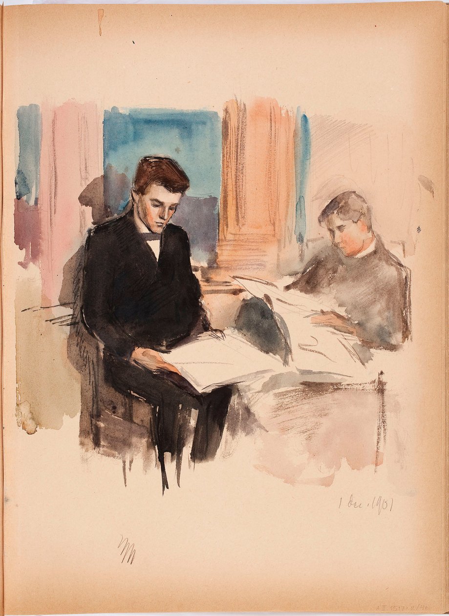 Zonder titel door Albert Edelfelt