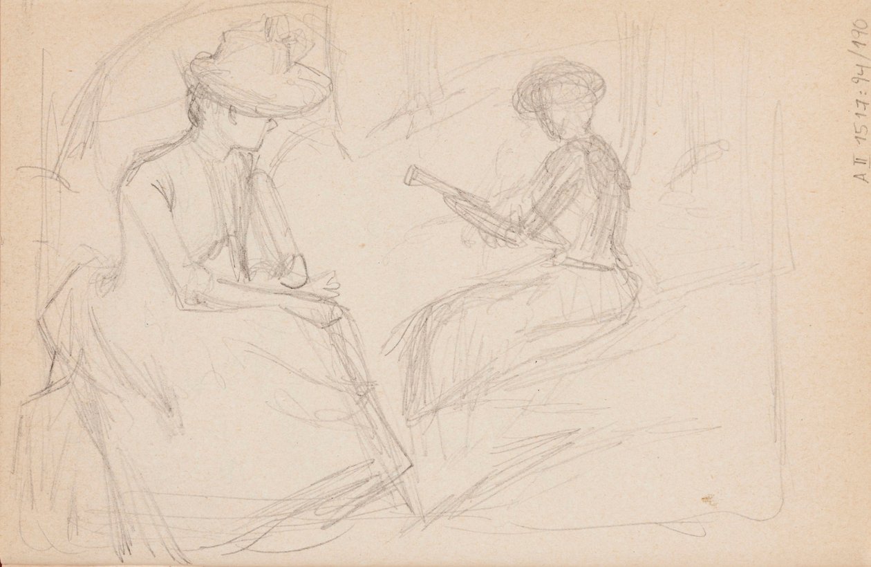 Zonder titel door Albert Edelfelt