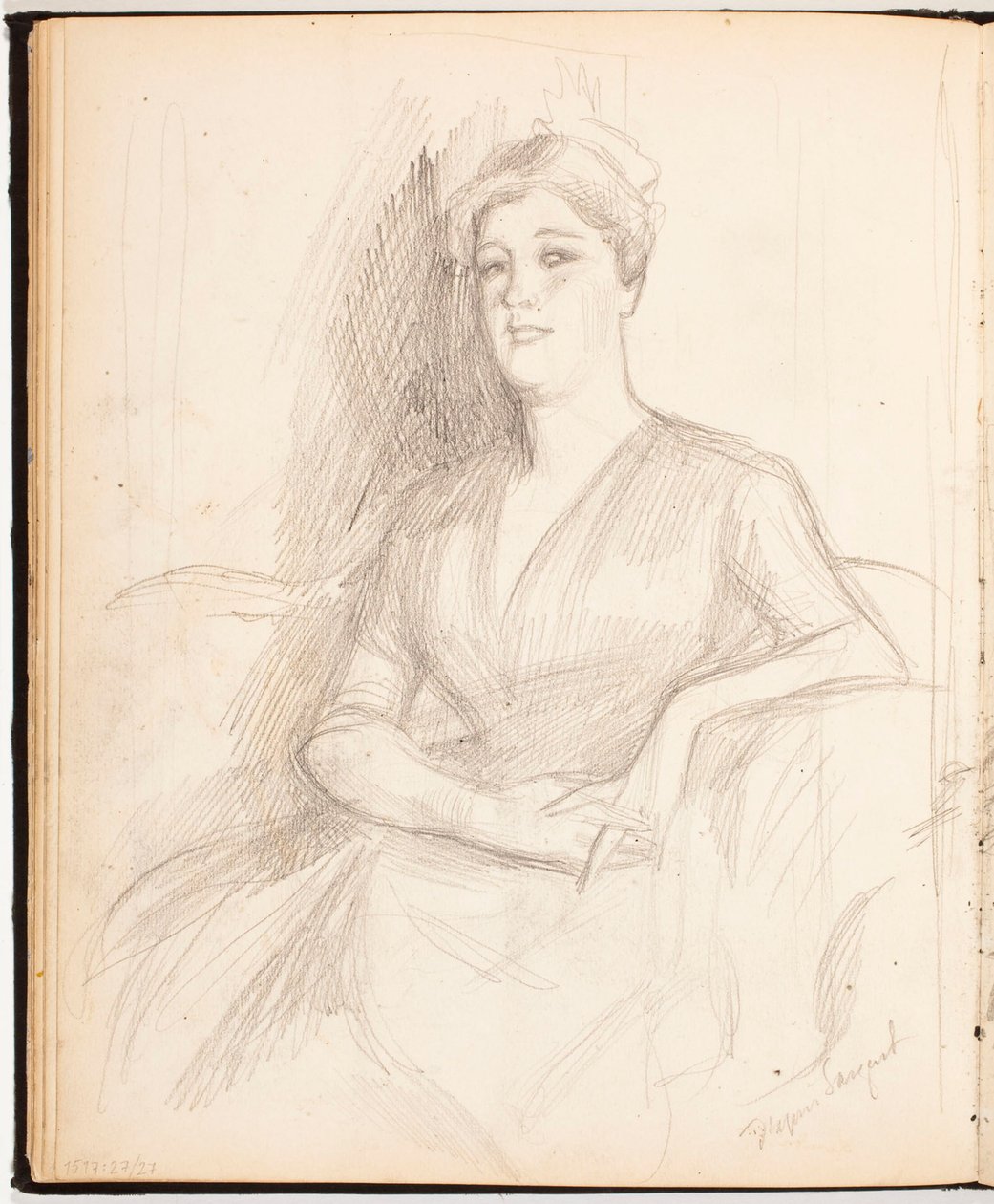 Zonder titel door Albert Edelfelt