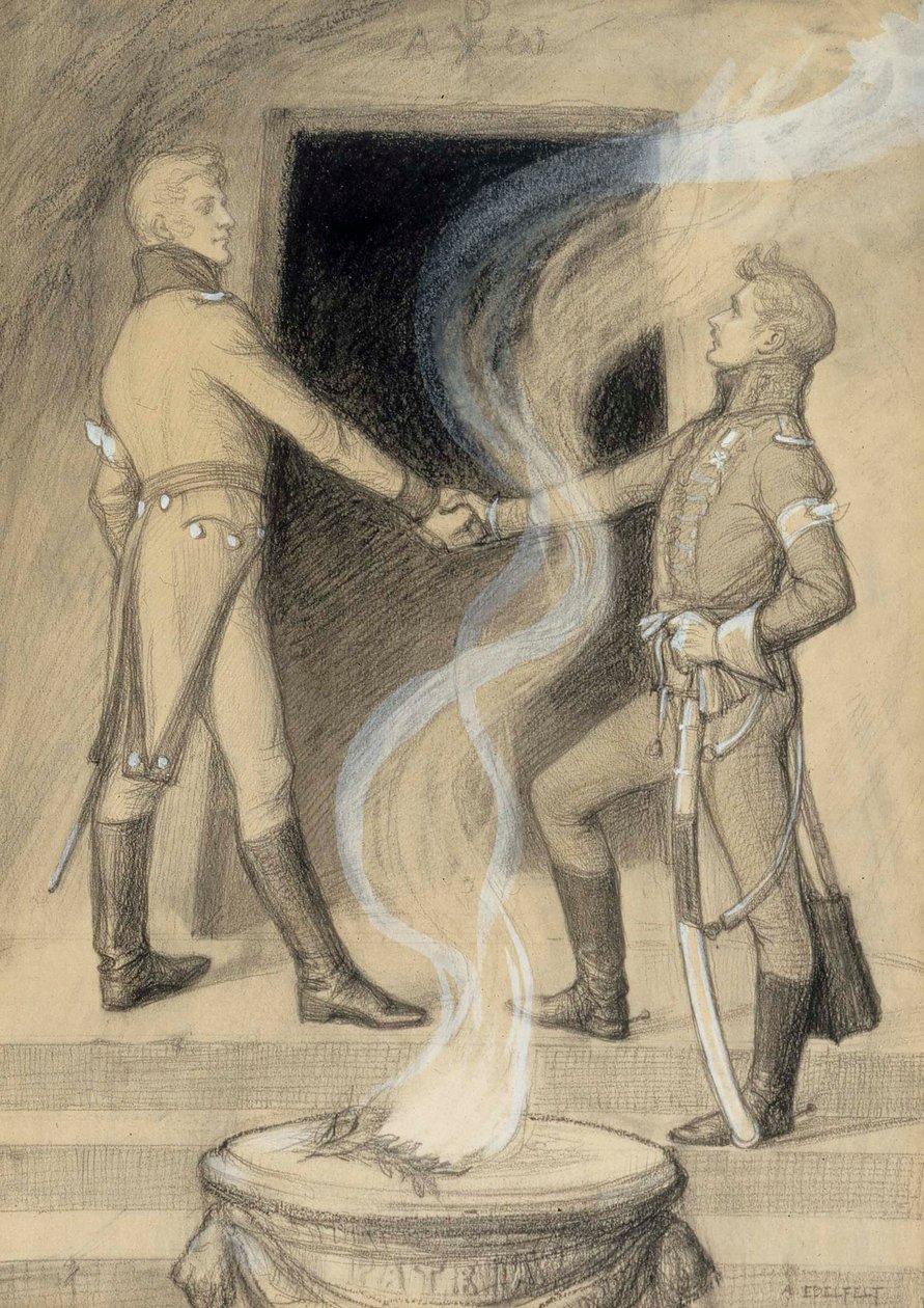 Zonder titel door Albert Edelfelt