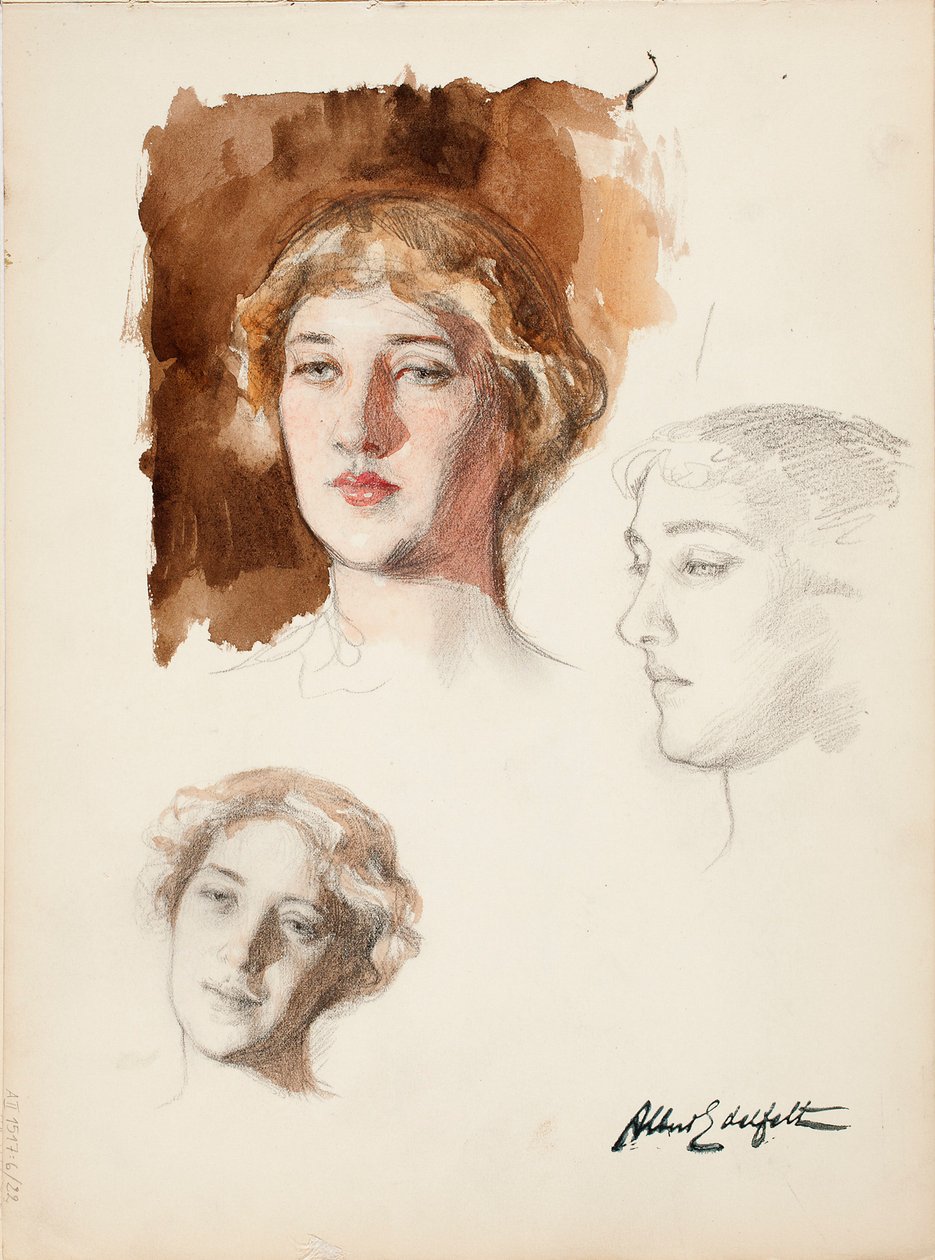 Zonder titel door Albert Edelfelt