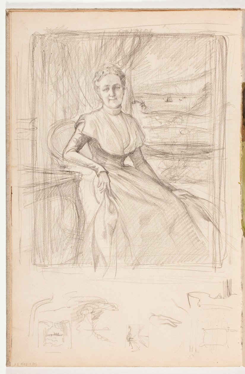 Zonder titel door Albert Edelfelt