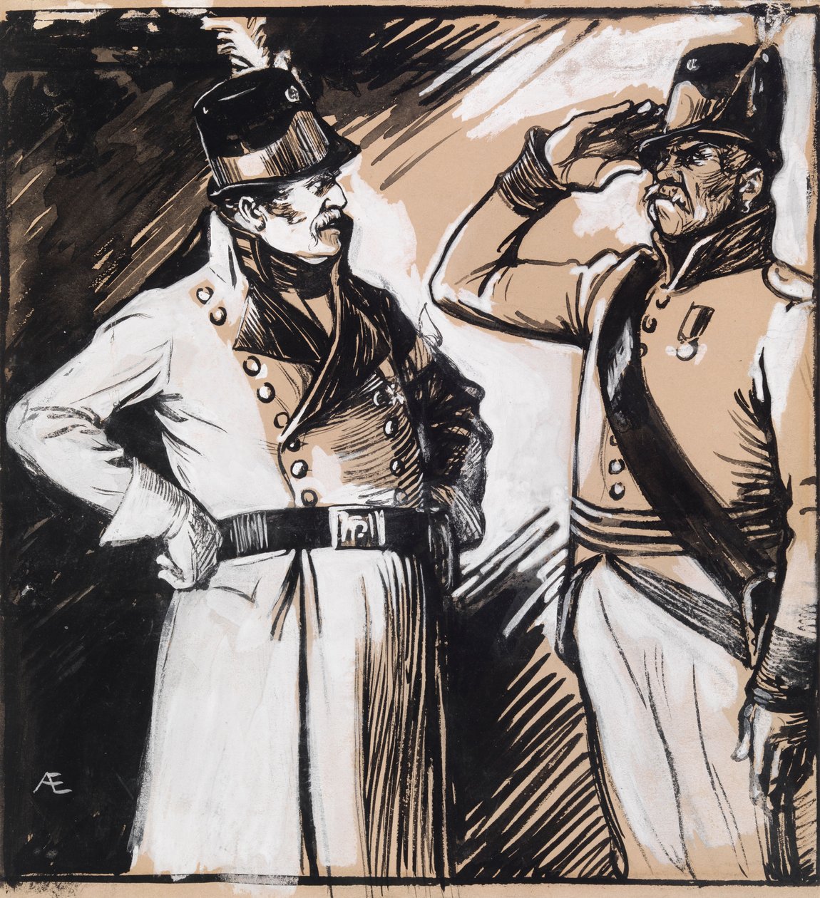 Zonder titel door Albert Edelfelt