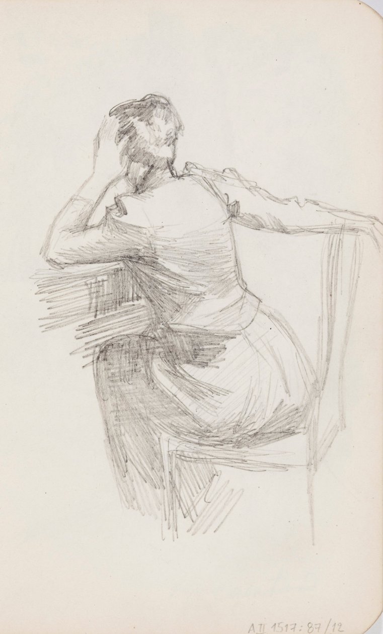 Zonder titel door Albert Edelfelt