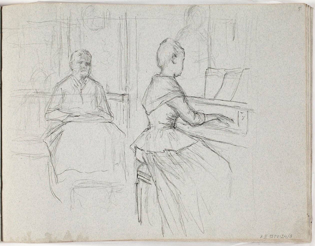 Zonder titel door Albert Edelfelt