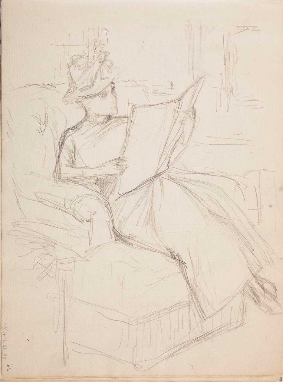 Zonder titel door Albert Edelfelt