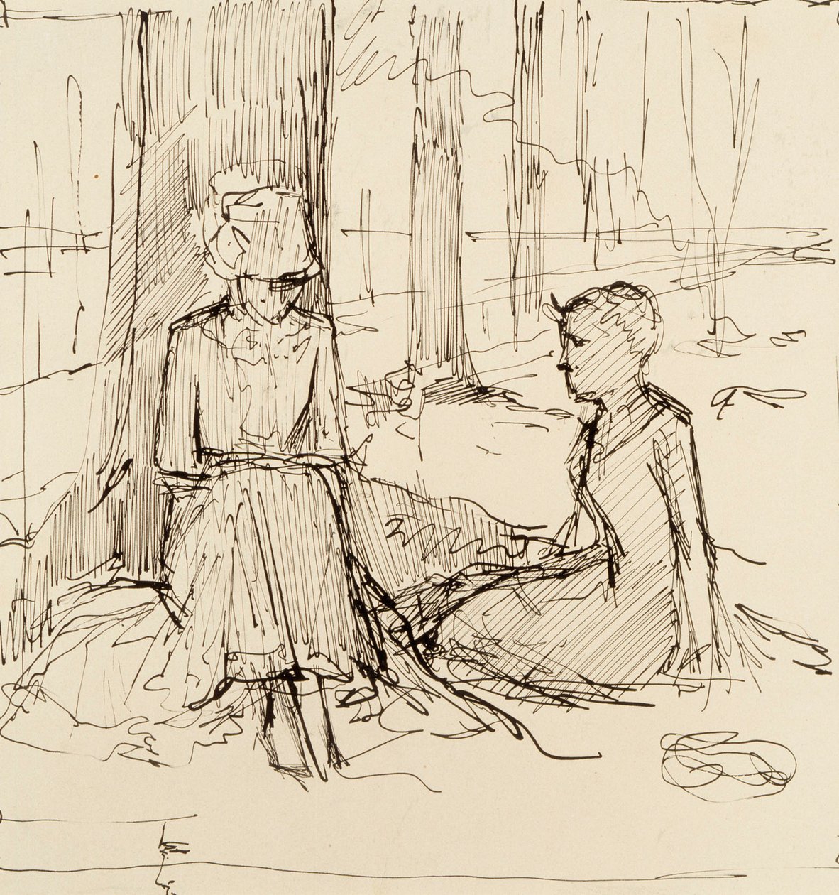 Zonder titel door Albert Edelfelt
