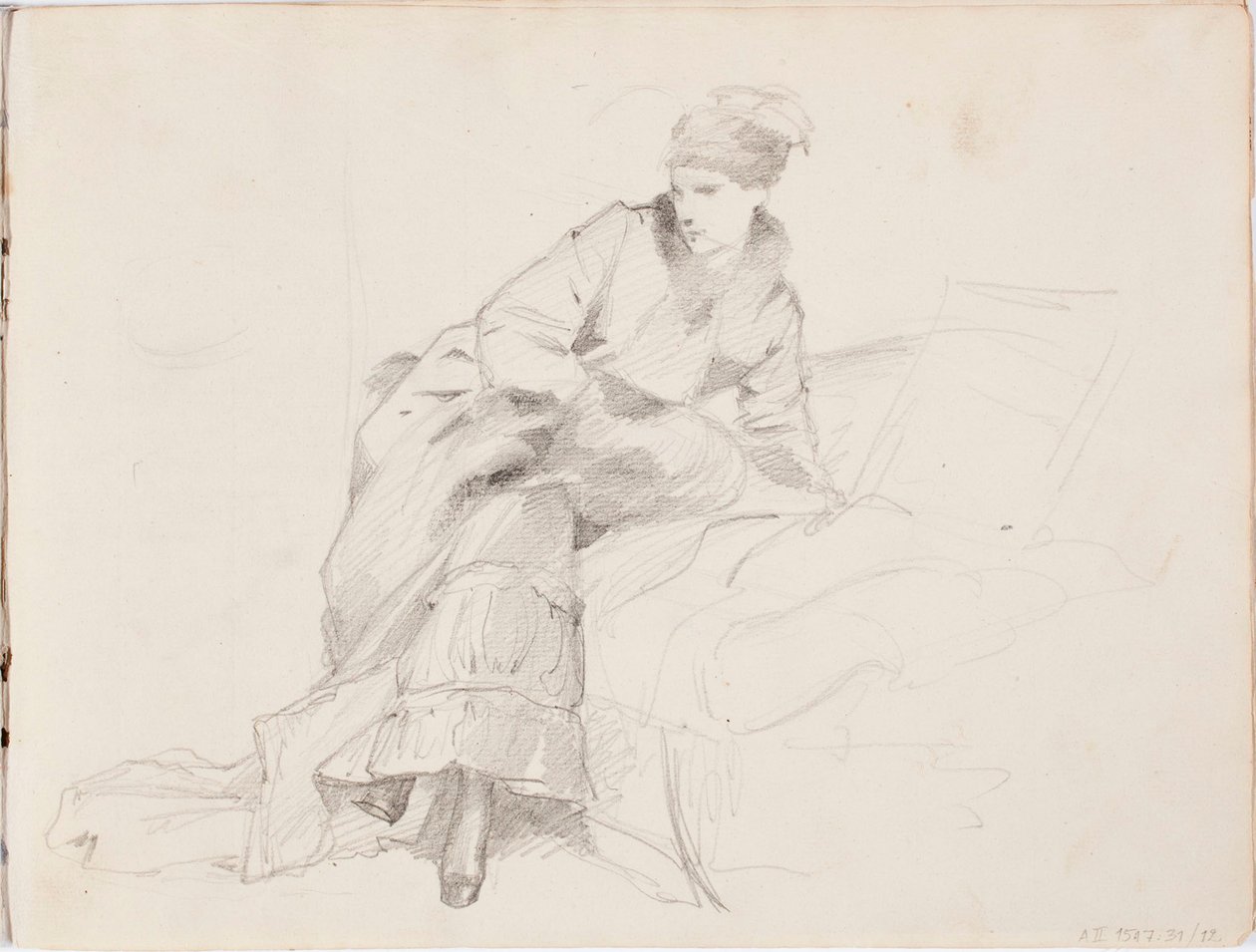 Zonder titel door Albert Edelfelt