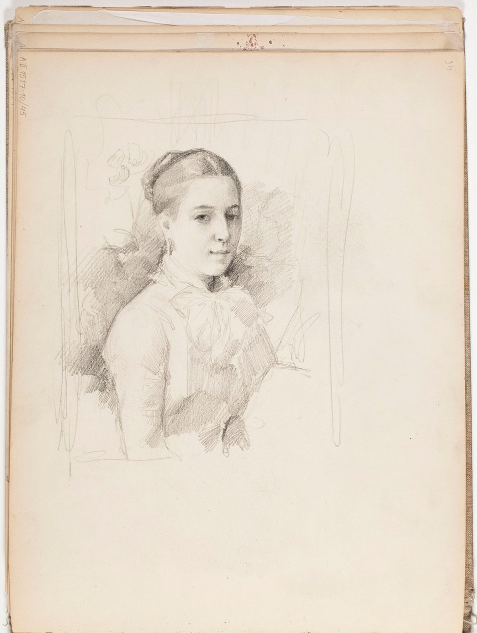 Zonder titel door Albert Edelfelt
