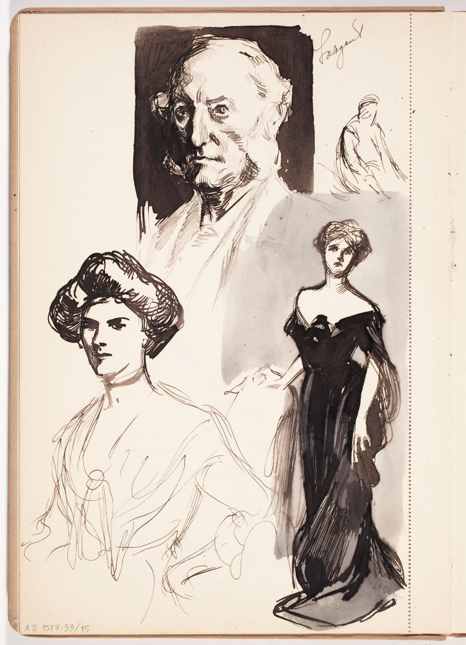Zonder titel door Albert Edelfelt