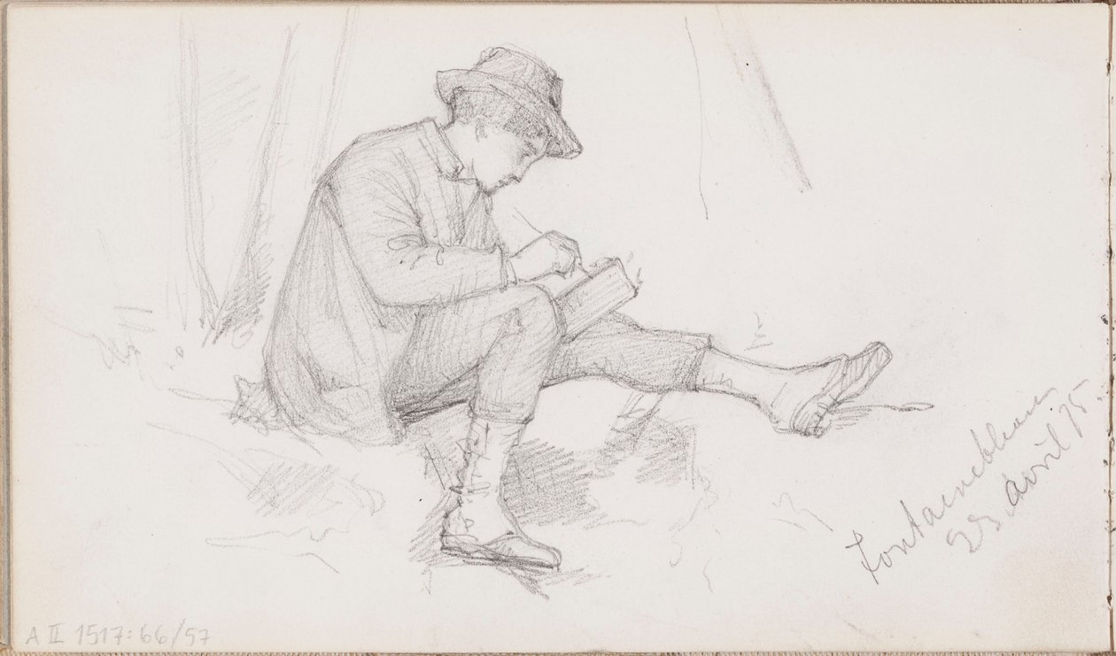Zonder titel door Albert Edelfelt