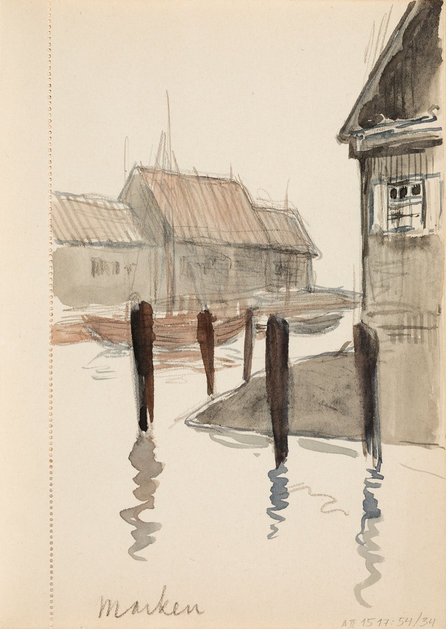 Zonder titel door Albert Edelfelt