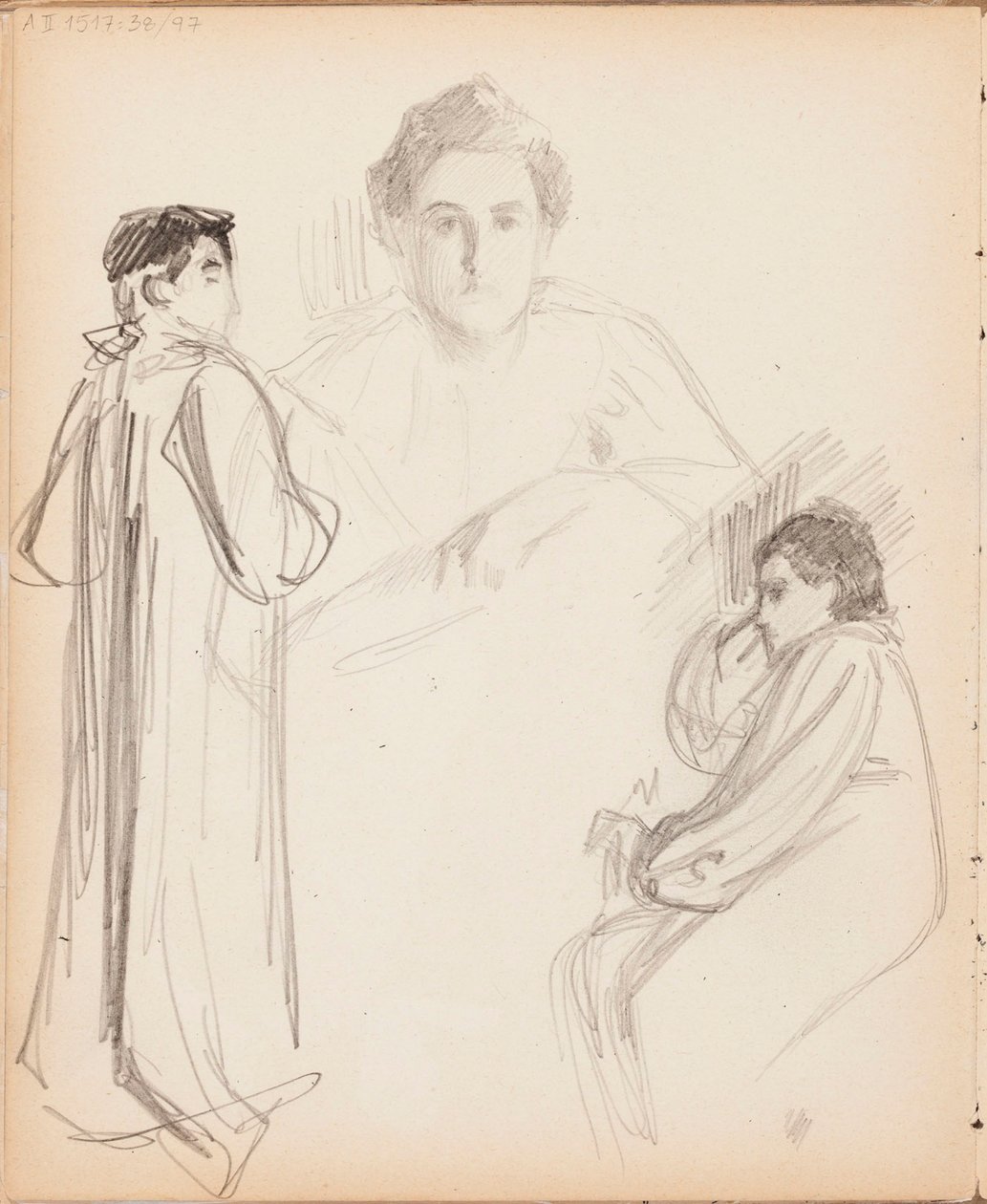Zonder titel door Albert Edelfelt
