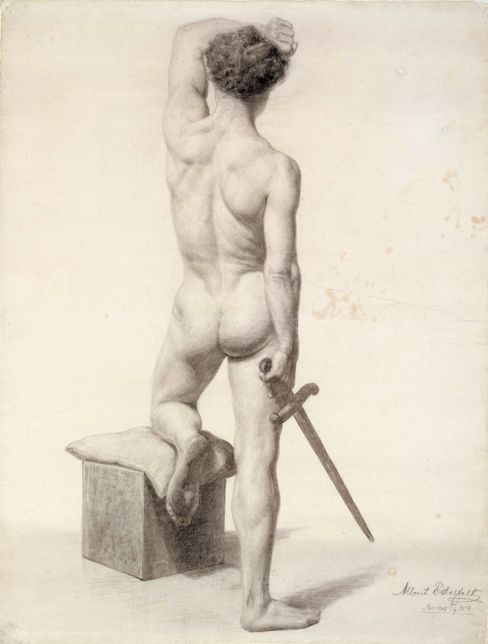 Zonder titel door Albert Edelfelt