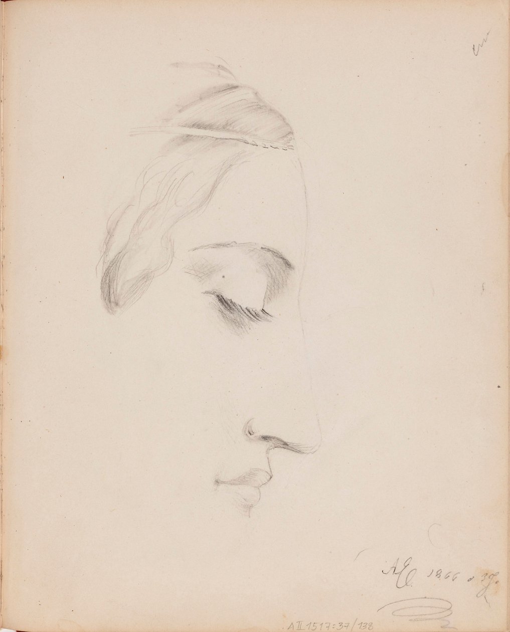Zonder titel door Albert Edelfelt