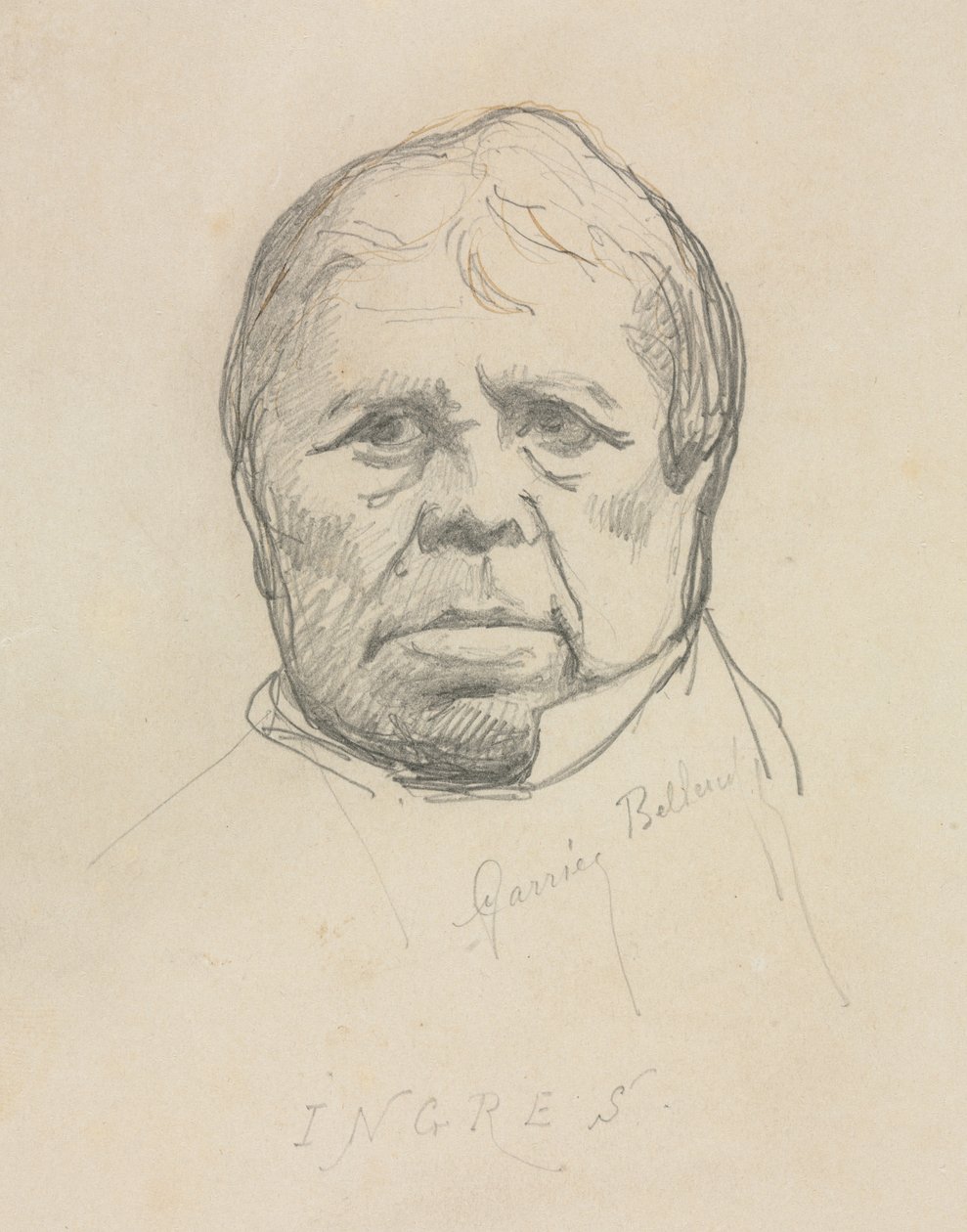 Portret van Ingres door Albert-Ernest Carrier-Belleuse