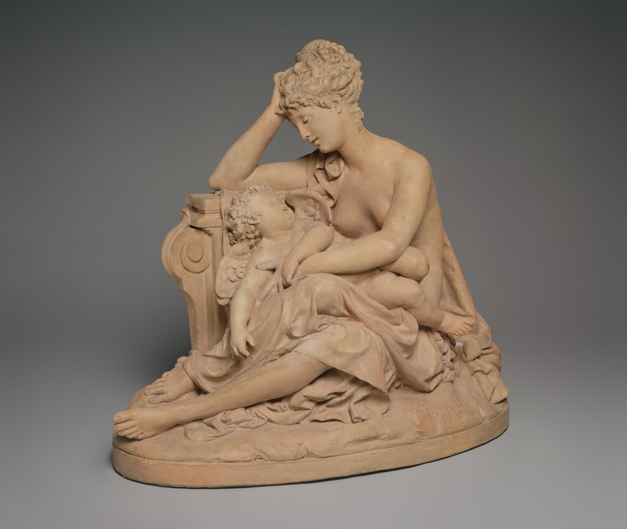 Venus en Amor, c.1864 door Albert-Ernest Carrier-Belleuse