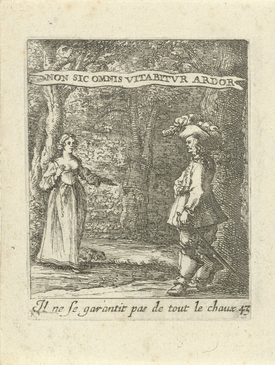 Man en vrouw in bos door Albert Flamen
