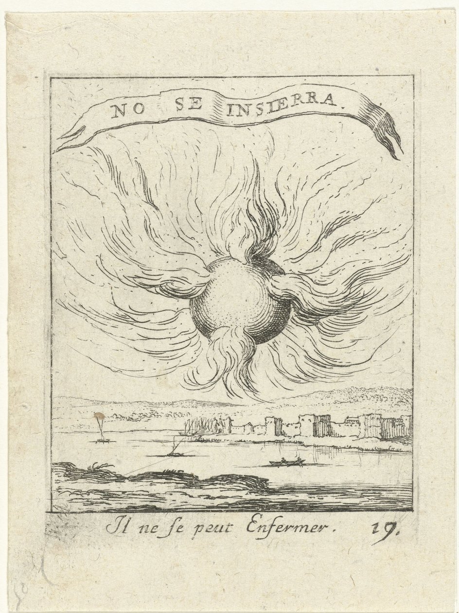 Vlammende zon Moraliserende liefdesemblemen Devises et emblesmes d