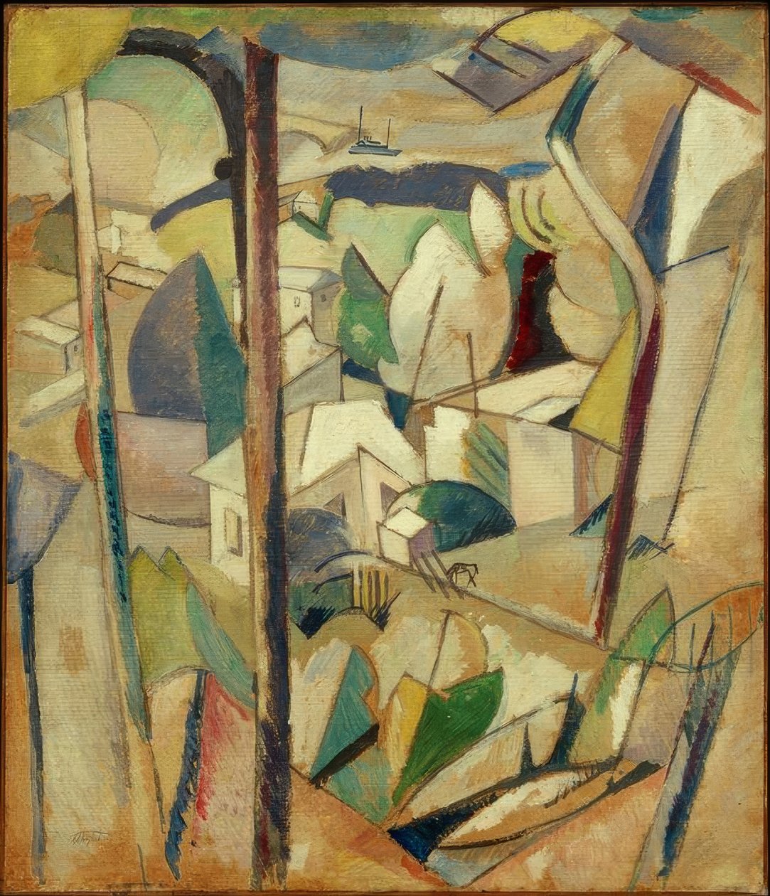 Landschap in Bermuda door Albert Gleizes