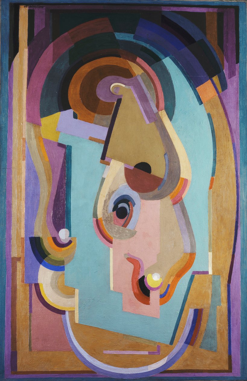 Compositie paars en groen; Compositie violet en groen door Albert Gleizes