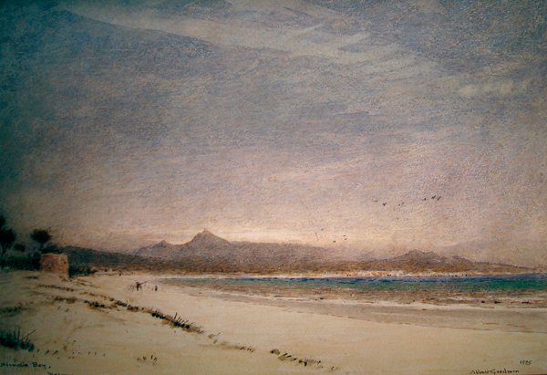 Baai van Alcudia, Majorca door Albert Goodwin