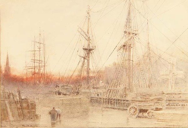 Bristol, Als de Werkdag Voorbij is door Albert Goodwin